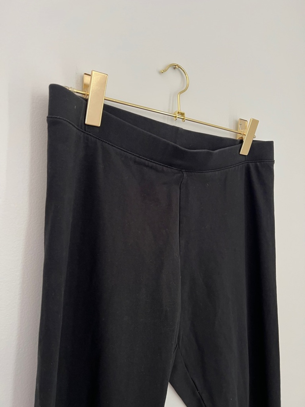 L.L. Bean | Black 90% Cotton 10% Spandex Leggings Activewear #515701 Size LP - Picture 5 of 13